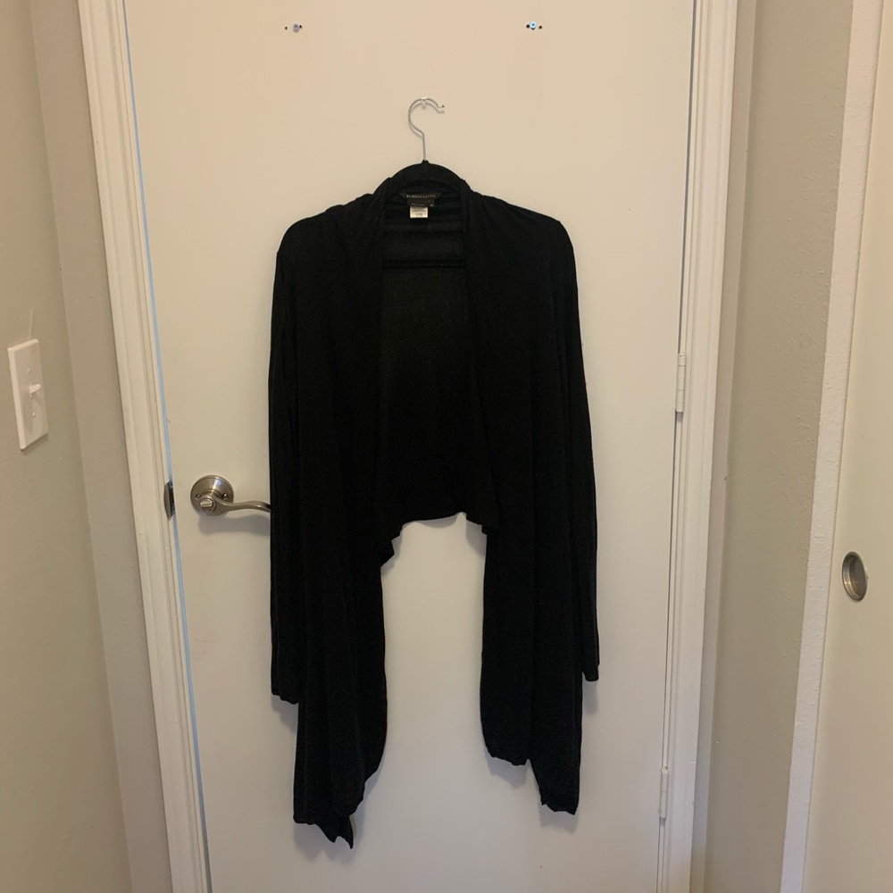 high low black sweater